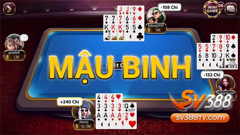 Luật chơi Mậu Binh SV388 anh em nên biết