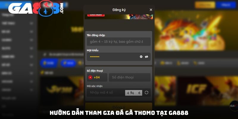 Hướng dẫn tham gia đá gà thomo tại ga888